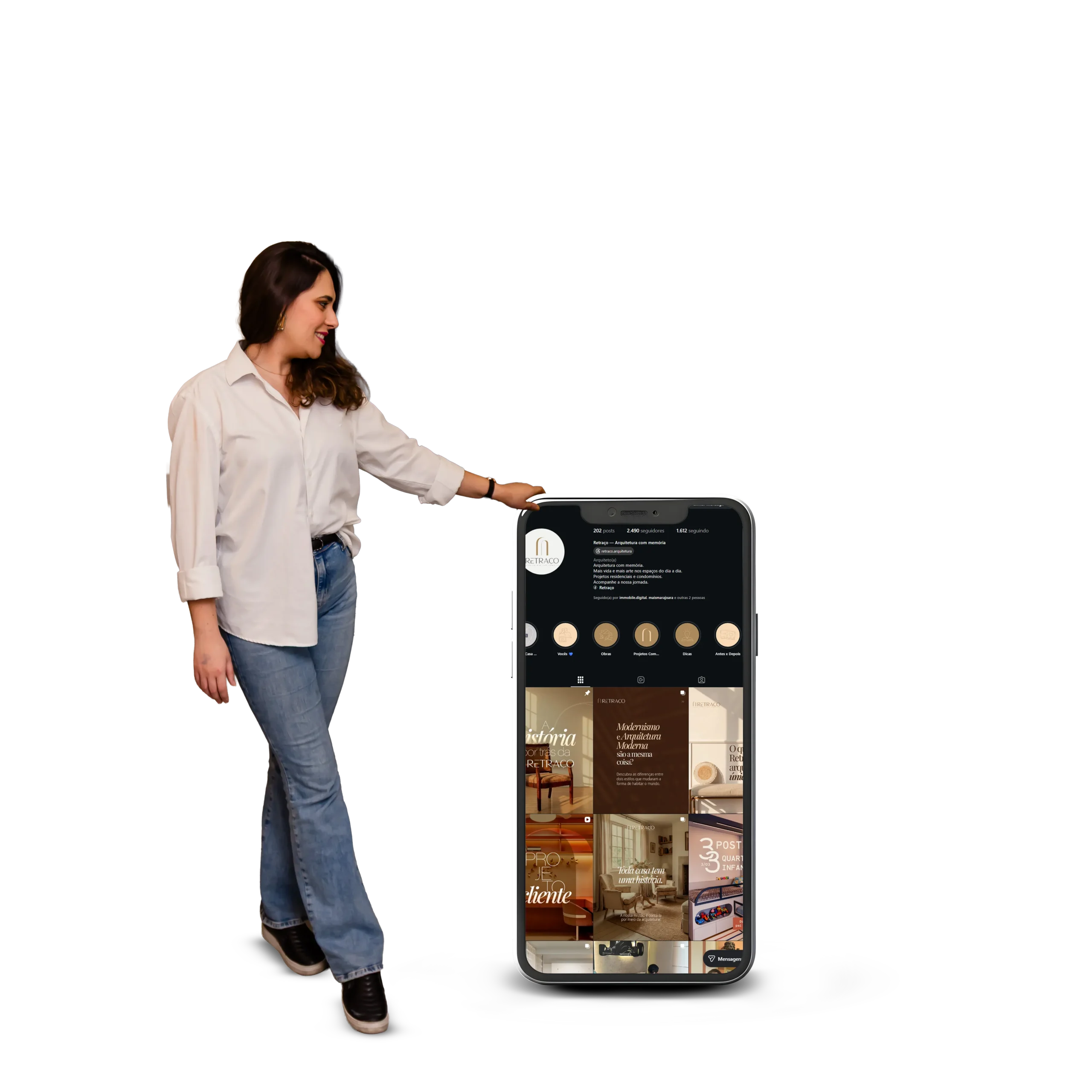 Siga a Retraço Arquitetura no Instagram: @retraco.arquitetura